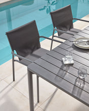 Load image into Gallery viewer, Zaltana extendable aluminium outdoor table with matt dark grey finish 140 (200) x 90 cm - image 4