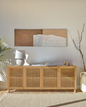 Load image into Gallery viewer, Beyla 4-door sideboard in solid ash wood and ash veneer 180 x 71.5 cm FSC 100% - image 3