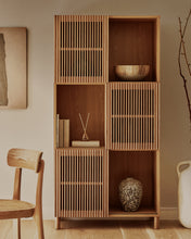 Load image into Gallery viewer, Beyla shelf unit in solid ash wood and ash veneer 84.5 x 170 cm FSC 100% - image 2