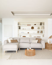 Load image into Gallery viewer, Singa 3 seater sofa with left-hand chaise longue, reclining headrest and extendable seat in beige 296 cm FSC Mix Credit - image 6