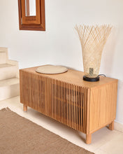 Load image into Gallery viewer, Beyla 2-door shoe rack in solid ash wood and ash veneer 98.5 cm FSC 100% - image 4