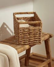 Load image into Gallery viewer, Words basket made from natural fibres with a natural finish - image 4