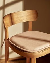 Load image into Gallery viewer, Romane stool beechwood stool with a natural finish, ash wood veneer and ratan seat 75 cm - image 14