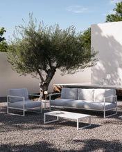 Load image into Gallery viewer, Comova 100% outdoor side table made from white aluminium, 60 x 60 cm - image 5
