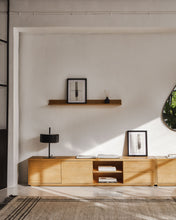 Load image into Gallery viewer, Abilen oak wood veneer 2 door TV stand with 2 drawers, 200 x 44 cm FSC 100% - image 7
