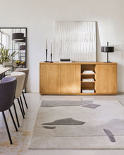Load image into Gallery viewer, Abilen oak wood veneer 3 door sideboard, 180 x 75 cm FSC 100% - image 7