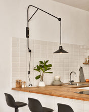 Load image into Gallery viewer, Eleazar wall light in metal with black painted finish - image 3