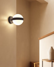 Load image into Gallery viewer, Anasol metal wall sconce with black finish - image 3