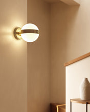 Load image into Gallery viewer, Anasol metal wall sconce with gold finish - image 4
