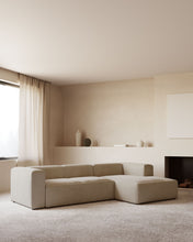 Load image into Gallery viewer, Blok 3-seater beige chenille right chaise longue sofa 300cm FSC Mix Credit - image 6
