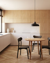 Load image into Gallery viewer, Oqui extendable oak veneer table with solid wood legs 160 (260) x 100 cm - image 7