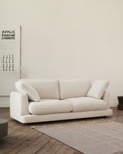 Load image into Gallery viewer, Gala 3-seater beige chenille sofa FSC Mix Credit 210cm - image 5