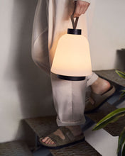 Load image into Gallery viewer, Udiya outdoor table lamp in polythene and metal with a black finish - image 3