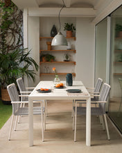 Load image into Gallery viewer, Culip aluminium outdoor table with white finish, 180 x 90 cm - image 6