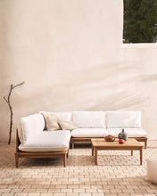 Load image into Gallery viewer, Portitxol set of 1 corner armchair, 4 modular armchairs and coffee table in solid teak - image 5