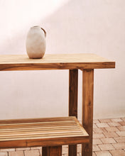 Load image into Gallery viewer, Canadell 100% outdoor solid recycled teak bar table, 140 x 70 cm - image 7