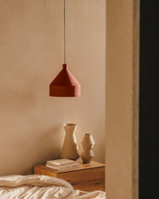Load image into Gallery viewer, Peralta ceiling lamp in metal with a terractotta painted finish, Ø 30 cm - image 3