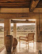 Load image into Gallery viewer, Cruilles natural fiber ceiling lamp shade in a natural finish, Ø 100 cm - image 3