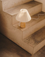 Load image into Gallery viewer, Benicarlo table lamp in wood with a natural, beige finish UK - image 2