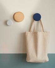 Load image into Gallery viewer, Set of 3 Nadua hangers in solid wood with a natural, blue and white beech finish - image 3
