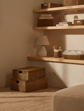 Load image into Gallery viewer, Tossa set of 2 natural fiber baskets with lids, 55 x 36 cm / 60 x 40 cm - image 4