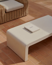 Load image into Gallery viewer, Aiguablava coffee table in white cement, 135 x 65 cm - image 5