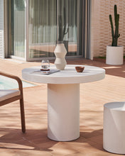 Load image into Gallery viewer, Aiguablava round table in white cement, Ø 90 cm - image 3