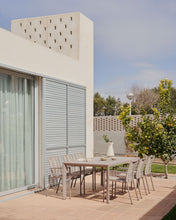 Load image into Gallery viewer, Culip stackable outdoor chair in aluminium and cord in brown - image 12