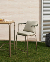 Load image into Gallery viewer, Salguer stackable stool in cord and steel with a brown painted finish, 66 cm - image 11