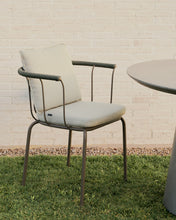 Load image into Gallery viewer, Salguer stackable chair in cord and steel with brown painted finish - image 11