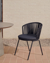 Load image into Gallery viewer, Saconca outdoor chair with cord and black galvanised steel - image 11
