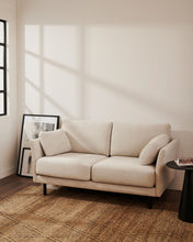 Load image into Gallery viewer, Gilma 2 seater sofa in chenille pearl with painted black finish legs, 170 cm - image 9