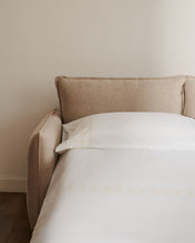 Load image into Gallery viewer, Carlota beige 2-seater sofa bed with solid beech wood legs 185cm FSC Mix Credit - image 8