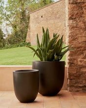 Load image into Gallery viewer, Aiguablava plant pot in white cement, Ø 39 cm - image 3