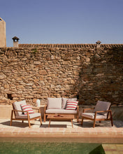 Load image into Gallery viewer, Frares set, 2 seater sofa, 2 armchairs &amp; coffee table, made from solid acacia wood - image 9