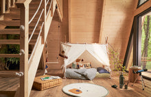 Load image into Gallery viewer, Maralis teepee bed made of solid beech wood with a natural finish, for 90 x 190 cm mattresses - image 7