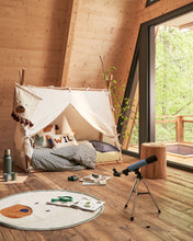 Load image into Gallery viewer, Maralis teepee bed made of solid beech wood with a natural finish, for 70 x 140 cm mattresses - image 6