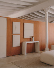 Load image into Gallery viewer, Maha white wall hanging with horizontal line 82 x 102 cm - image 7