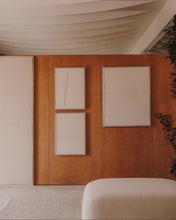 Load image into Gallery viewer, Maha white wall hanging with horizontal line 82 x 102 cm - image 6