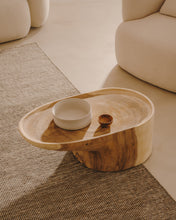 Load image into Gallery viewer, Mosi solid mungur wood coffee table with stand Ø 90 x 50 cm - image 5