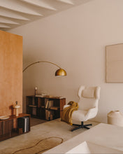 Load image into Gallery viewer, Madali metal floor lamp with brass and white marble finish UK - image 4