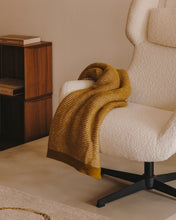 Load image into Gallery viewer, Zalina swivel armchair in white bouclé and steel with black finish FSC 100% - image 12