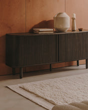 Load image into Gallery viewer, Mailen 2 door sideboard in ash veneer with a dark finish 180 x 75 cm - image 10
