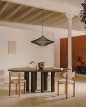 Load image into Gallery viewer, Mailen oval table in ash wood veneer with dark finish, Ø 220 x 105 cm - image 5