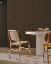 Load image into Gallery viewer, Helda chair in green chenille and solid oak wood FSC Mix Credit - image 11