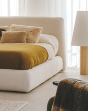 Load image into Gallery viewer, Martina bed with ecru bouclé removable cover for 90 x 200 cm mattress FSC Mix Credit - image 7