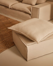 Load image into Gallery viewer, Anarela removable-cover 3-seater sofa with beige linen cushions FSC Mix Credit 280 cm. - image 12