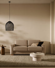 Load image into Gallery viewer, Anley beige 2-seater sofa bed with solid beech wood legs 204cm FSC Mix Credit - image 7