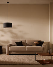 Load image into Gallery viewer, Anley beige 3-seater sofa bed with solid beech wood legs 224cm FSC Mix Credit - image 7