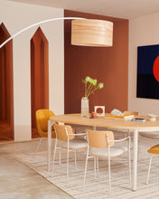 Load image into Gallery viewer, Montuiri extendable round table in oak veneer and steel legs with grey finish, Ø 120 (200) cm - image 10
